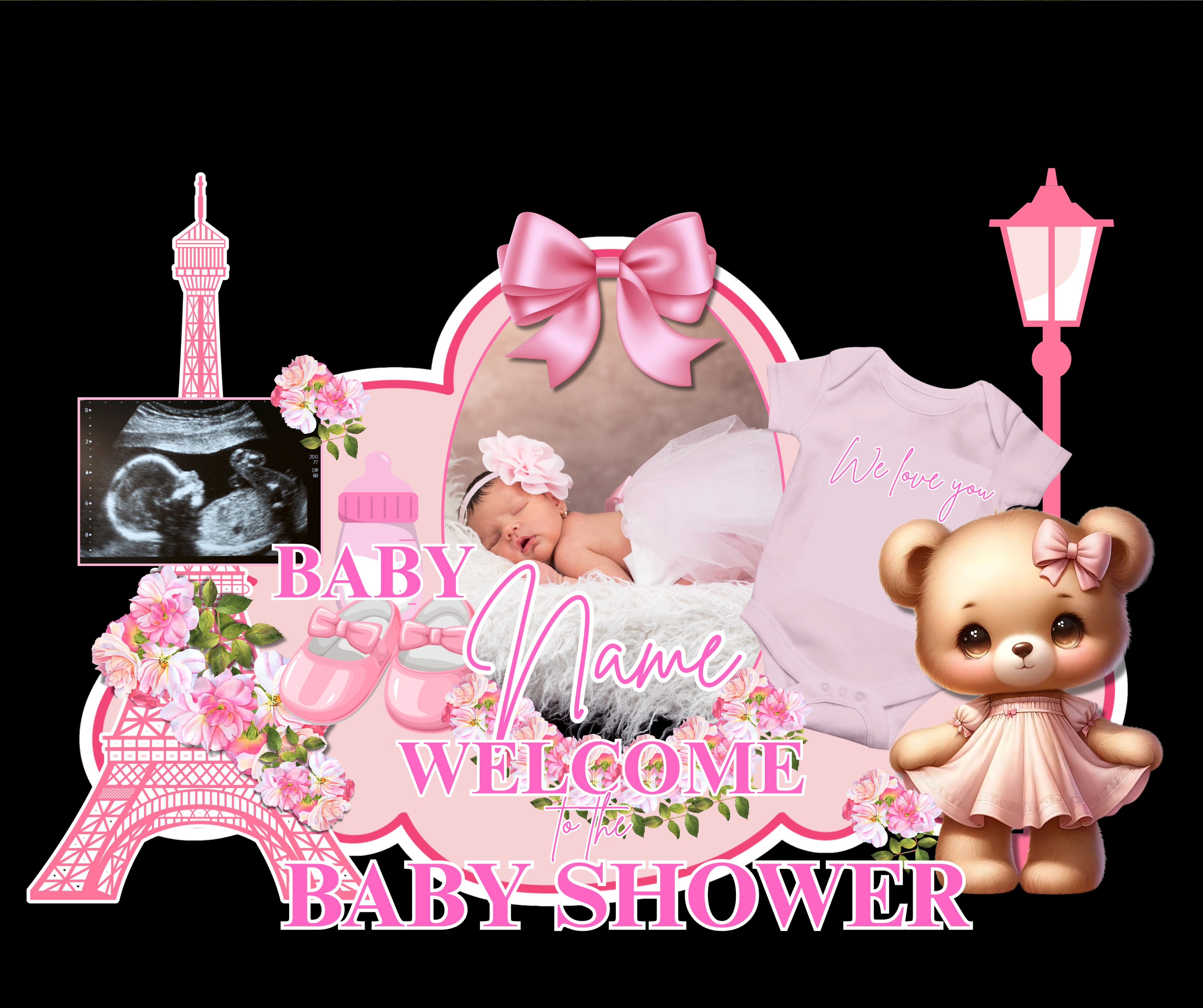 Luxury Baby Shower Yard Signs  - 5 Templates