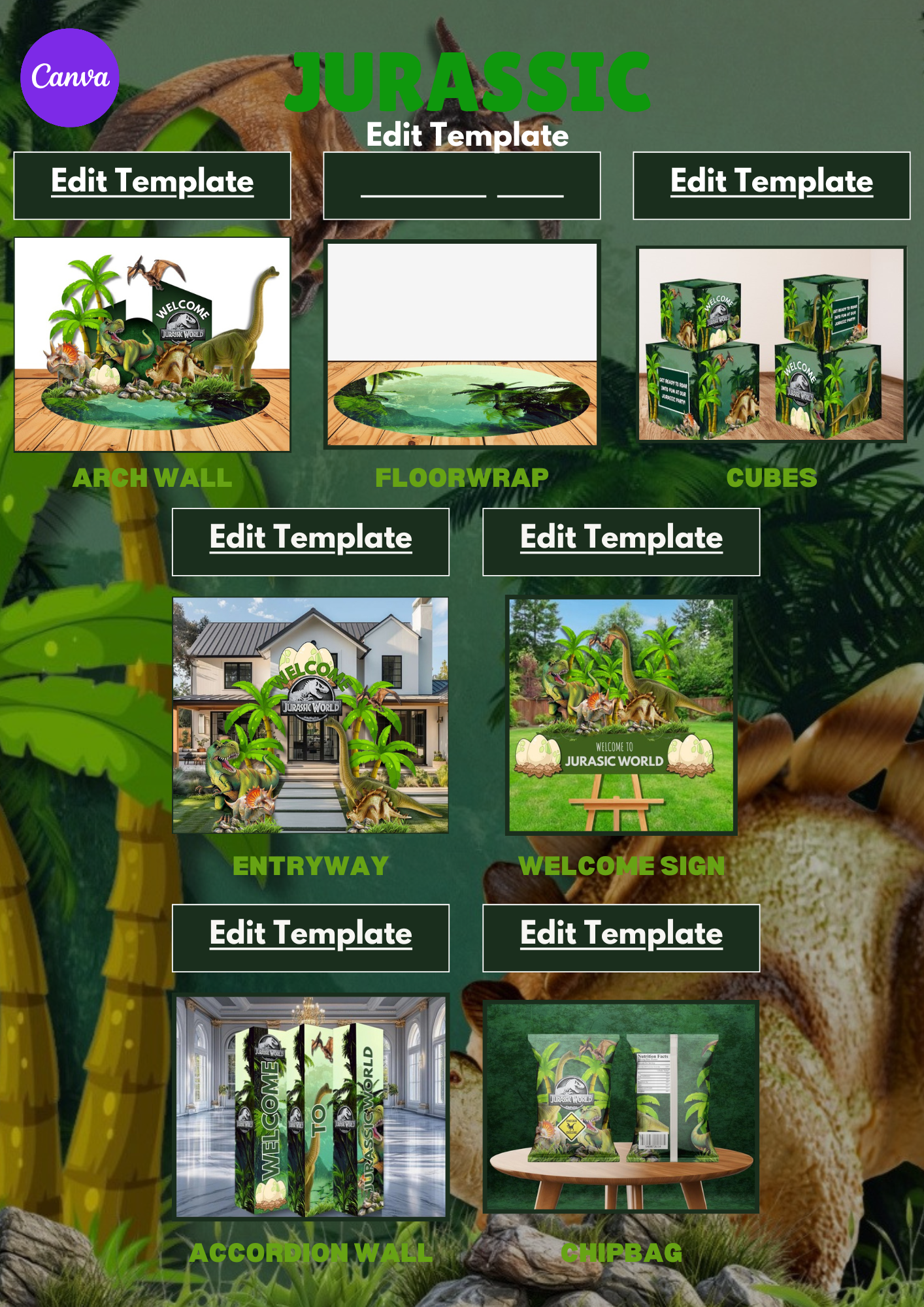 Party Birthday CANVA Bundle & Video Tutorial