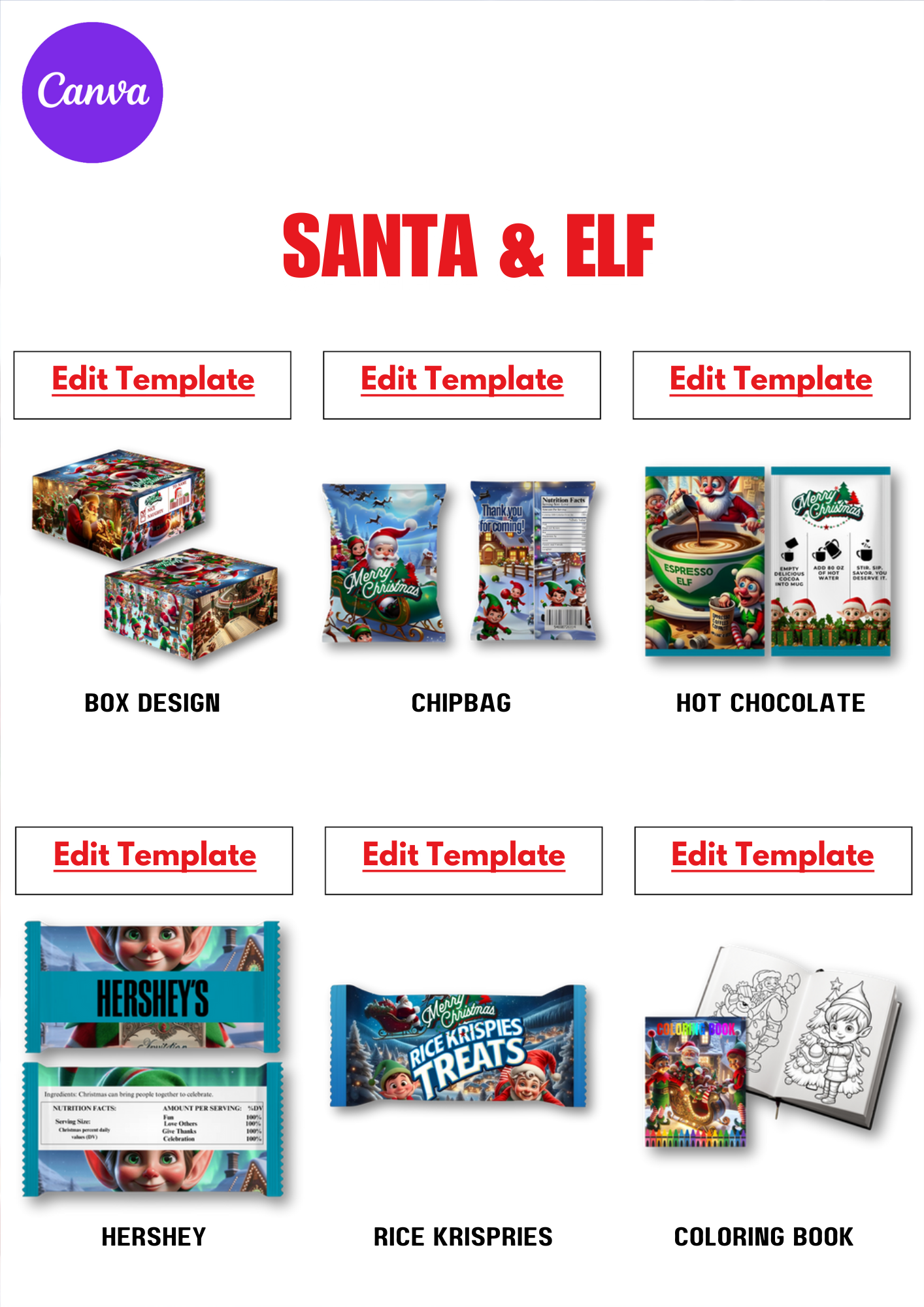 17 Holiday Party Santa Box Templates