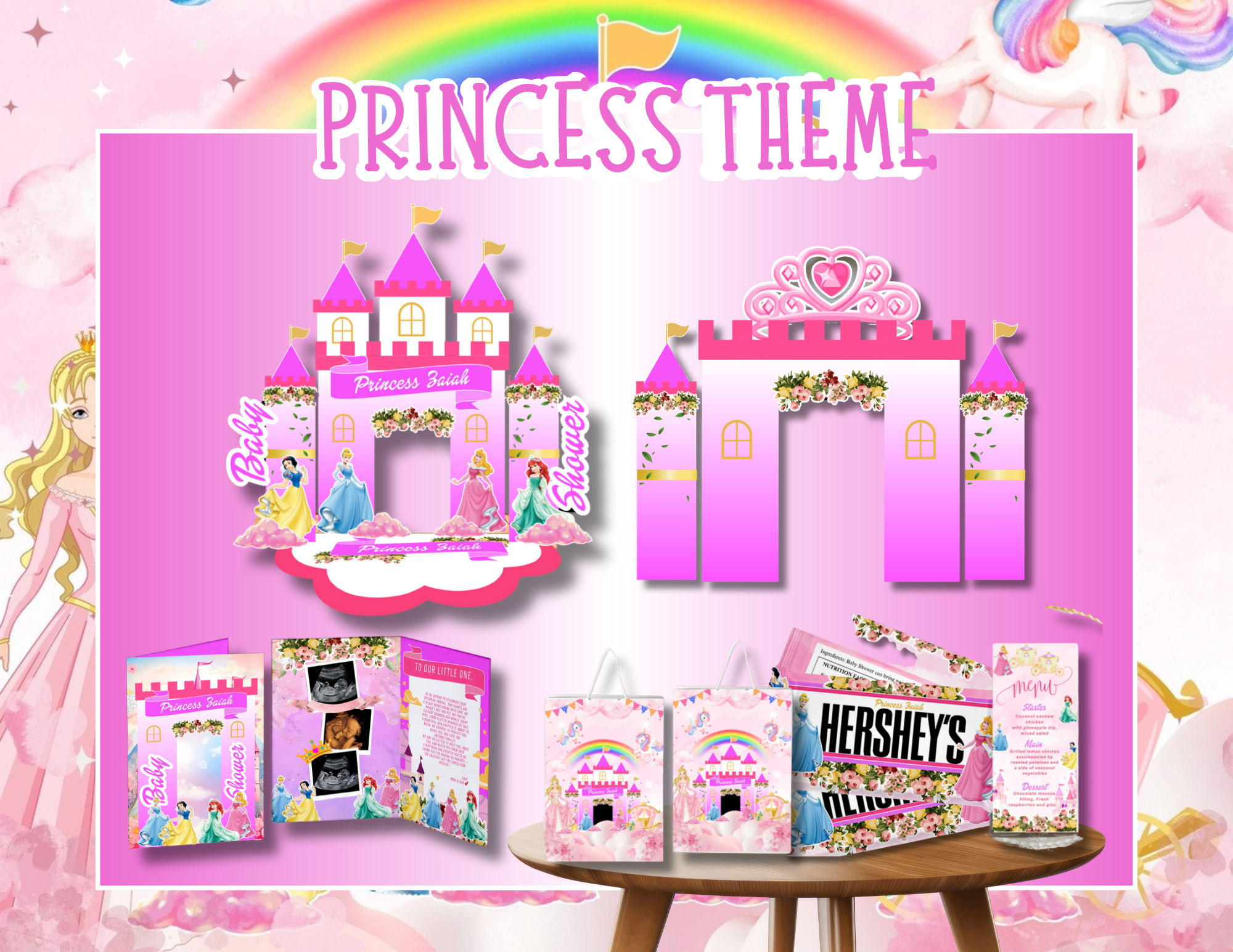 Luxury Baby Shower Bundle  - 15 Templates