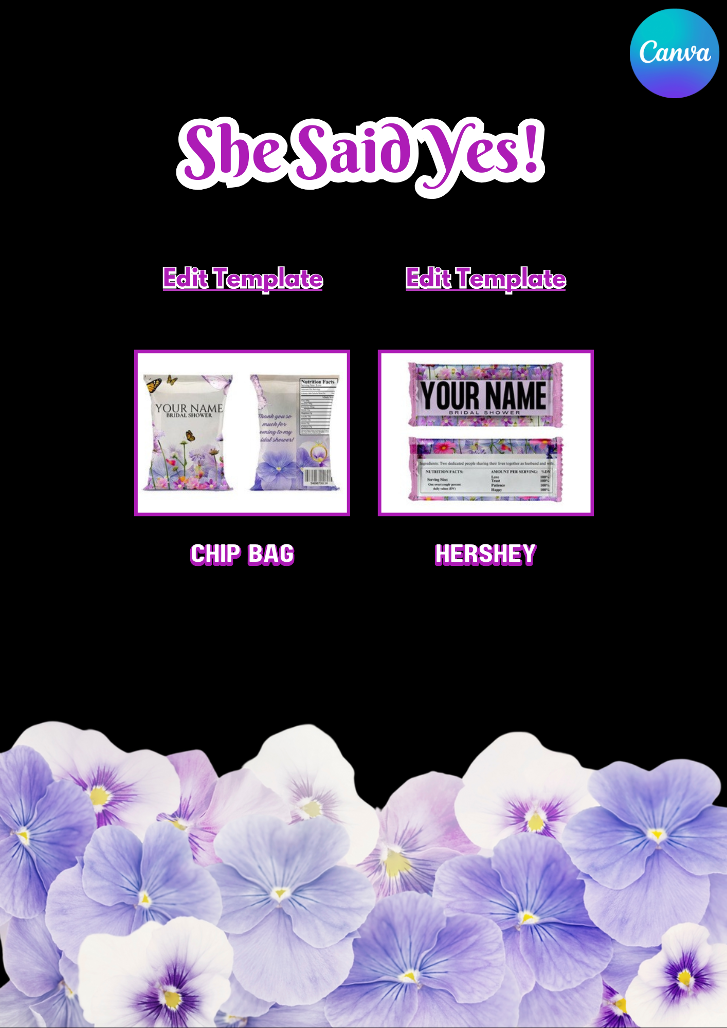 BRIDAL SHOWER PARTY TEMPLATE DESIGN BUNDLE