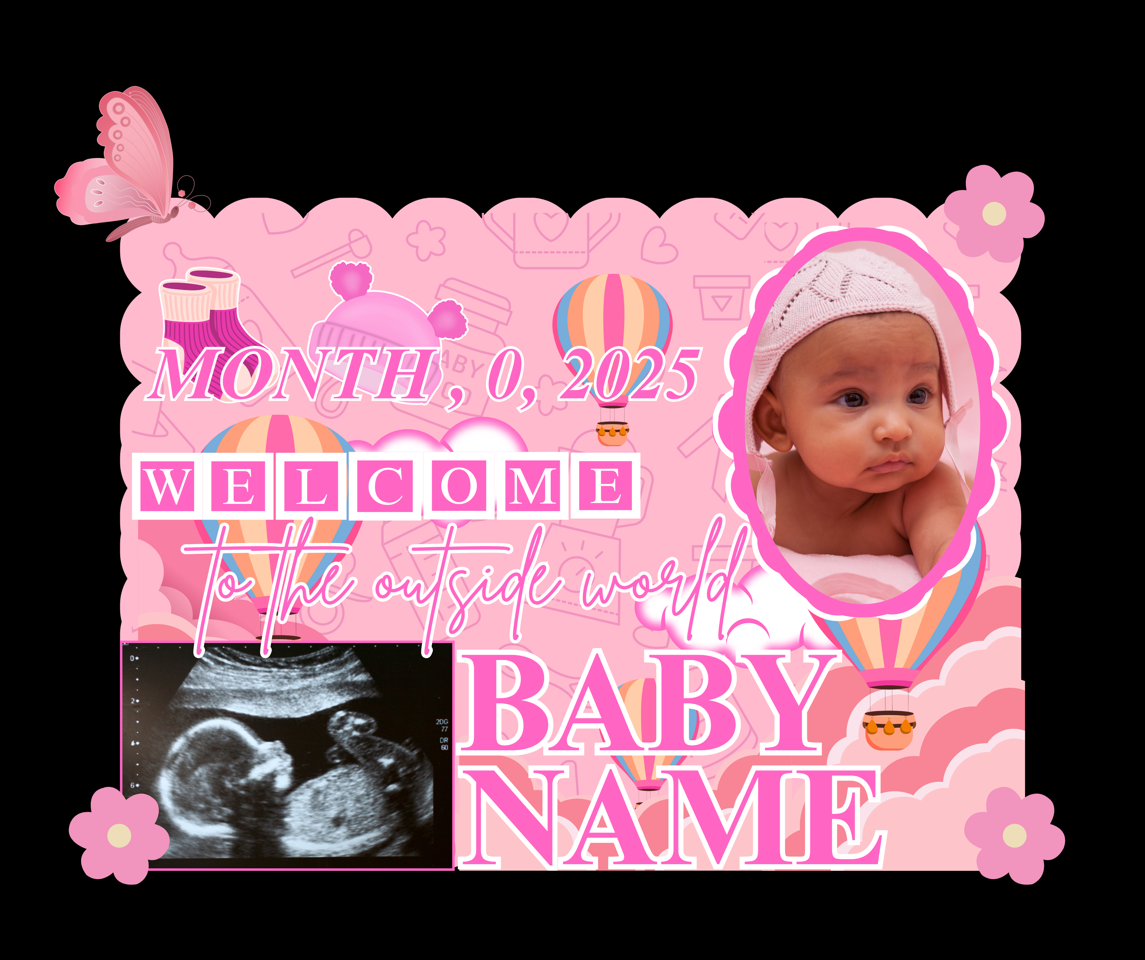 Luxury Baby Shower Yard Signs  - 5 Templates