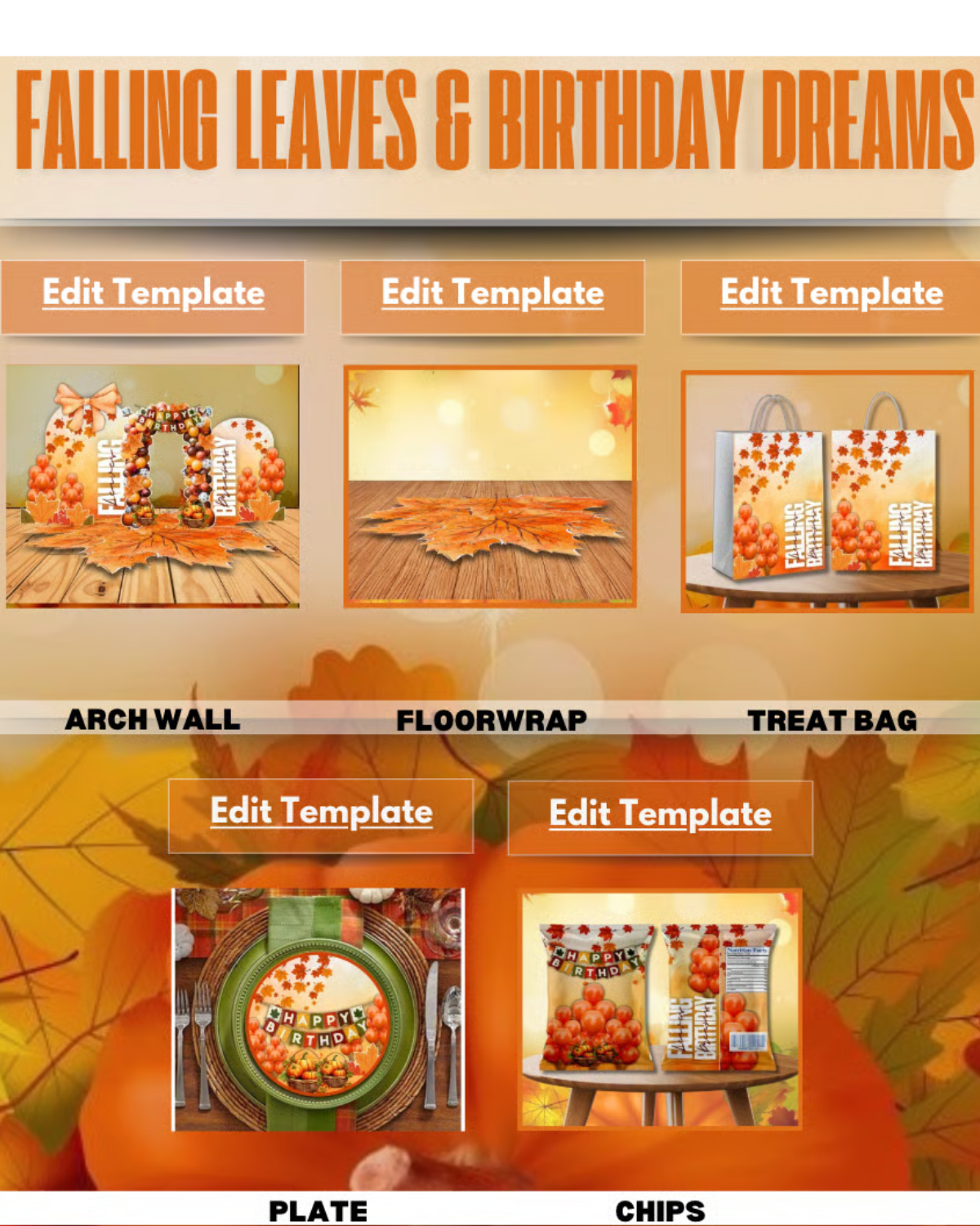 FALLING LEAVES AND BIRTHDAY DREAMS Bundle