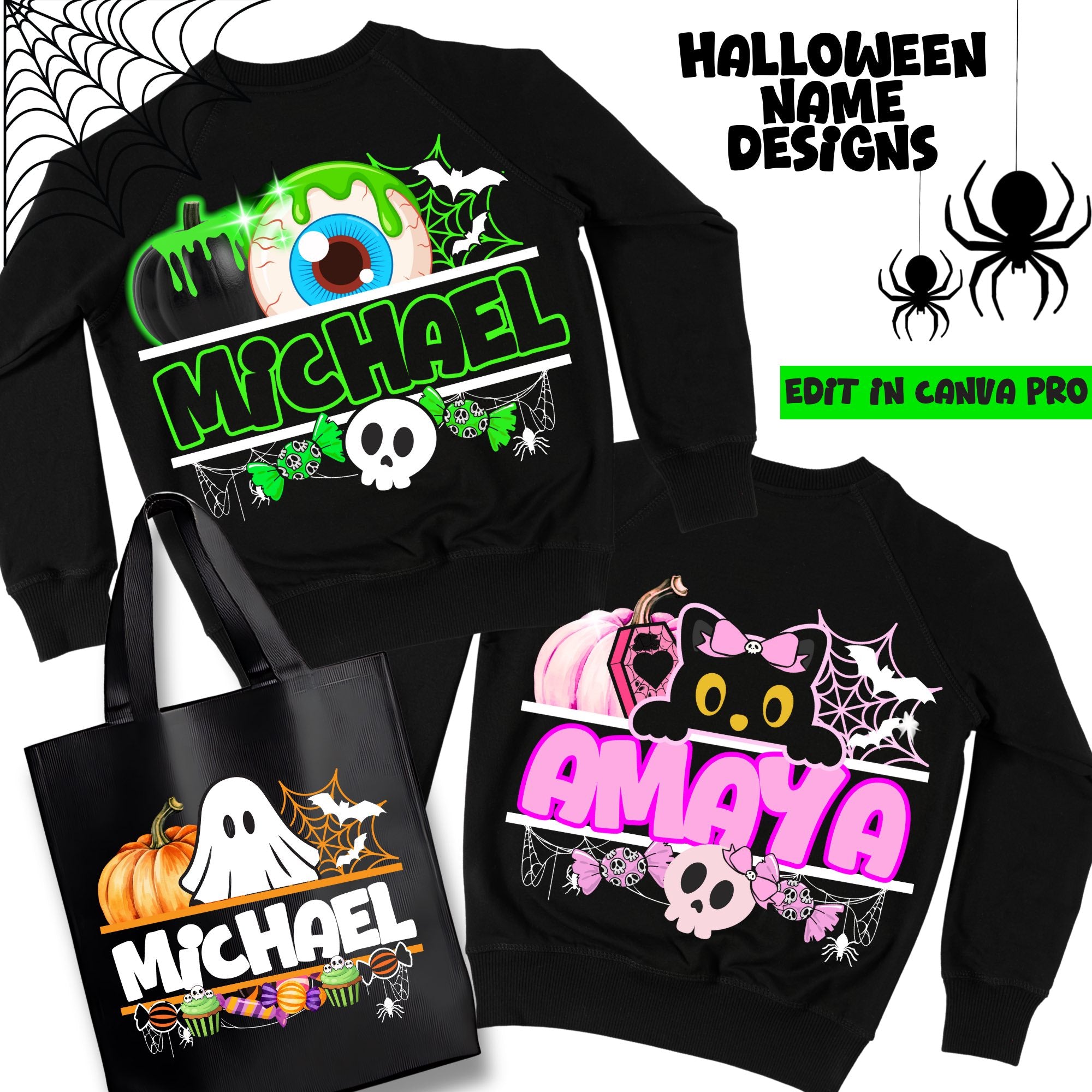 10 Editable Halloween Names Templates