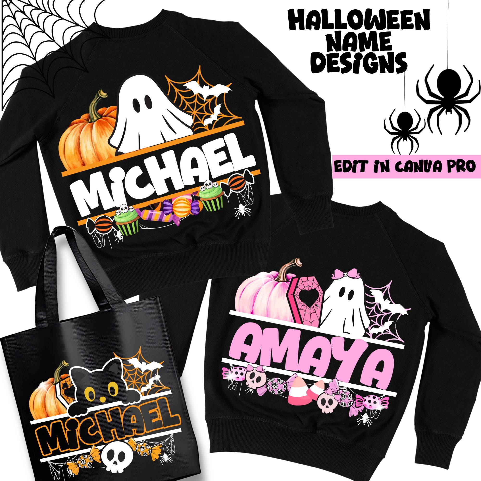 10 Editable Halloween Names Templates