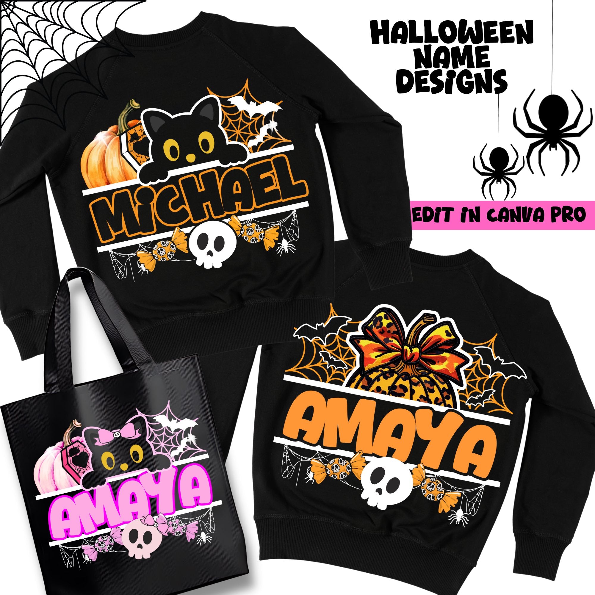 10 Editable Halloween Names Templates