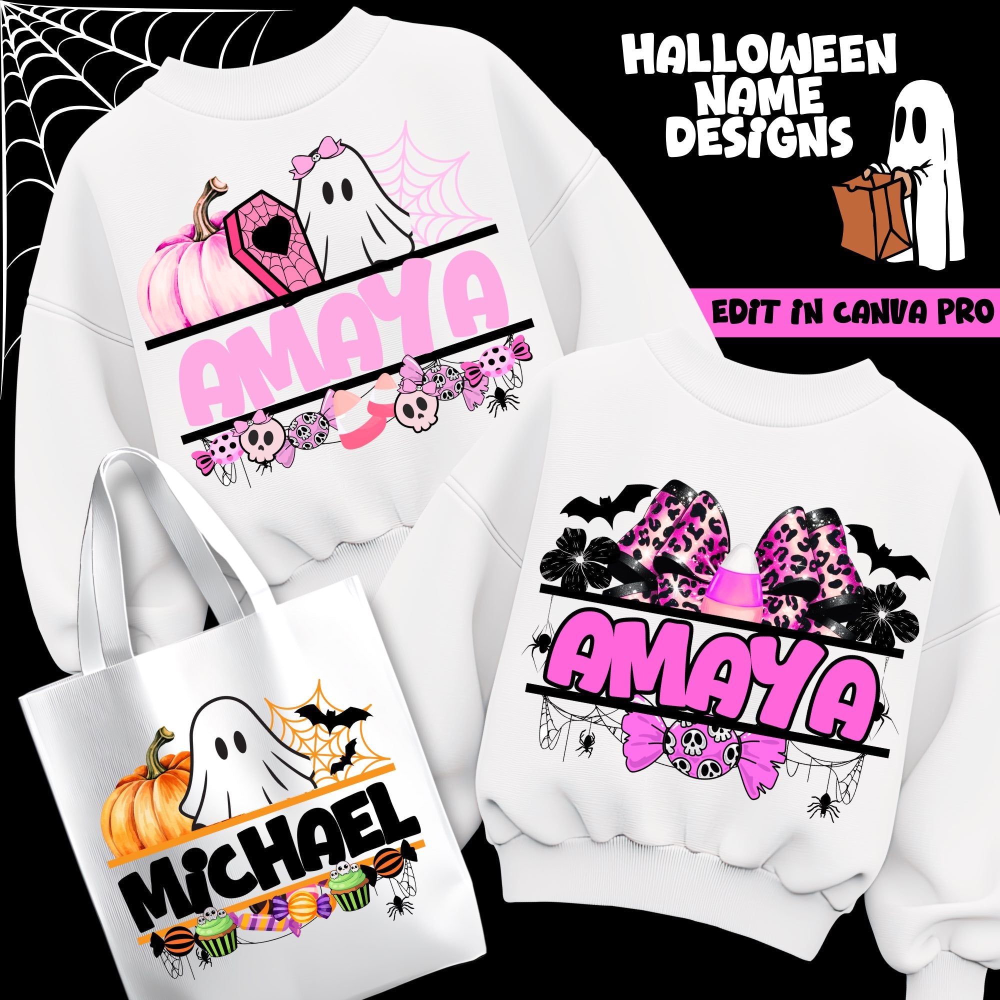 10 Editable Halloween Names Templates