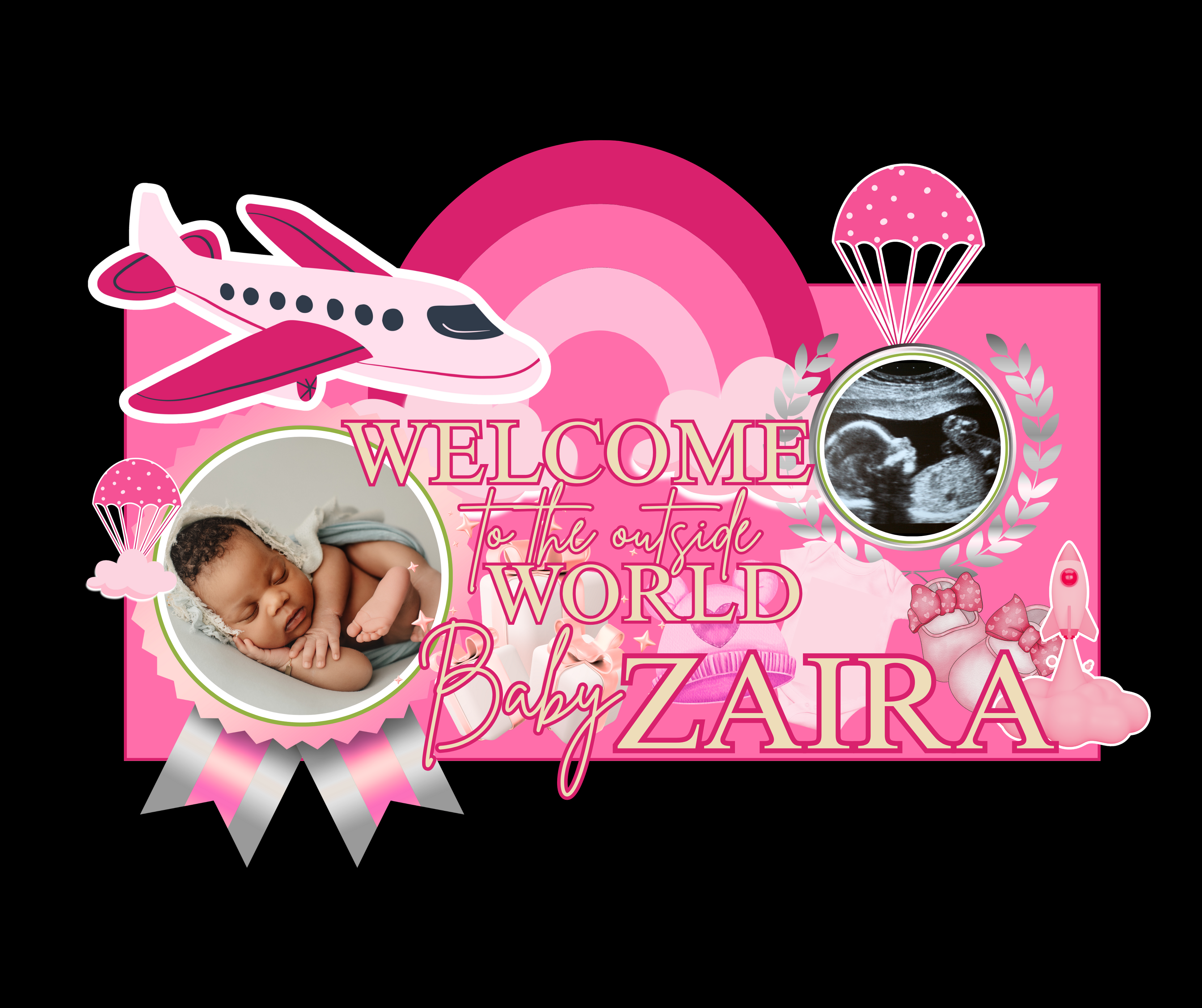 Luxury Baby Shower Yard Signs  - 5 Templates