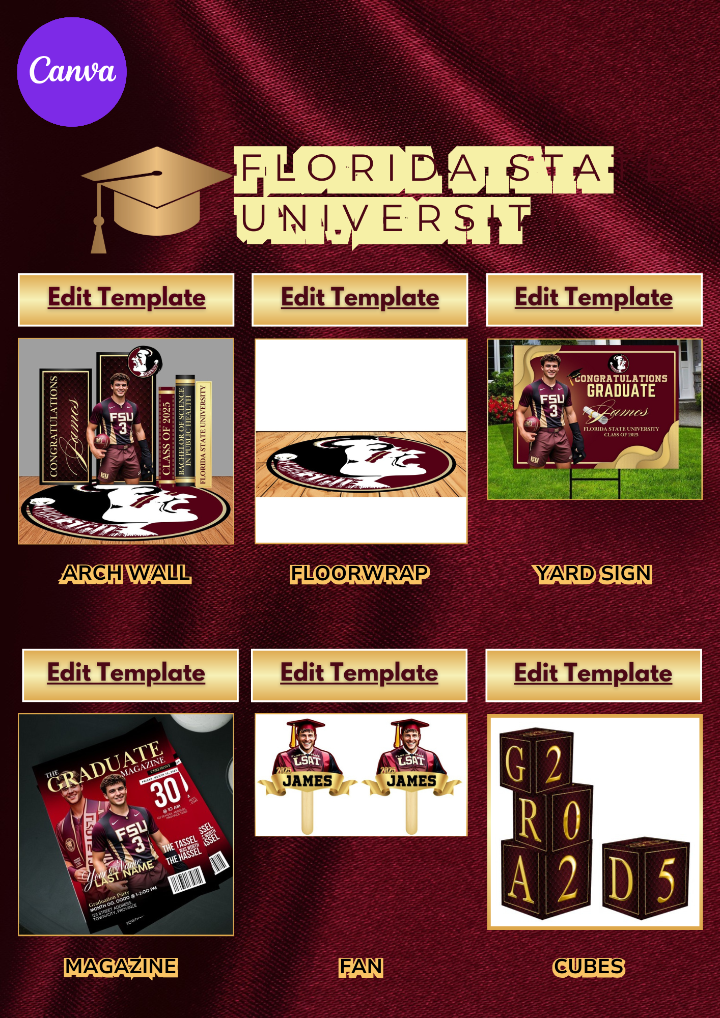 Lux Grad Party Design Collection - 17 Templates