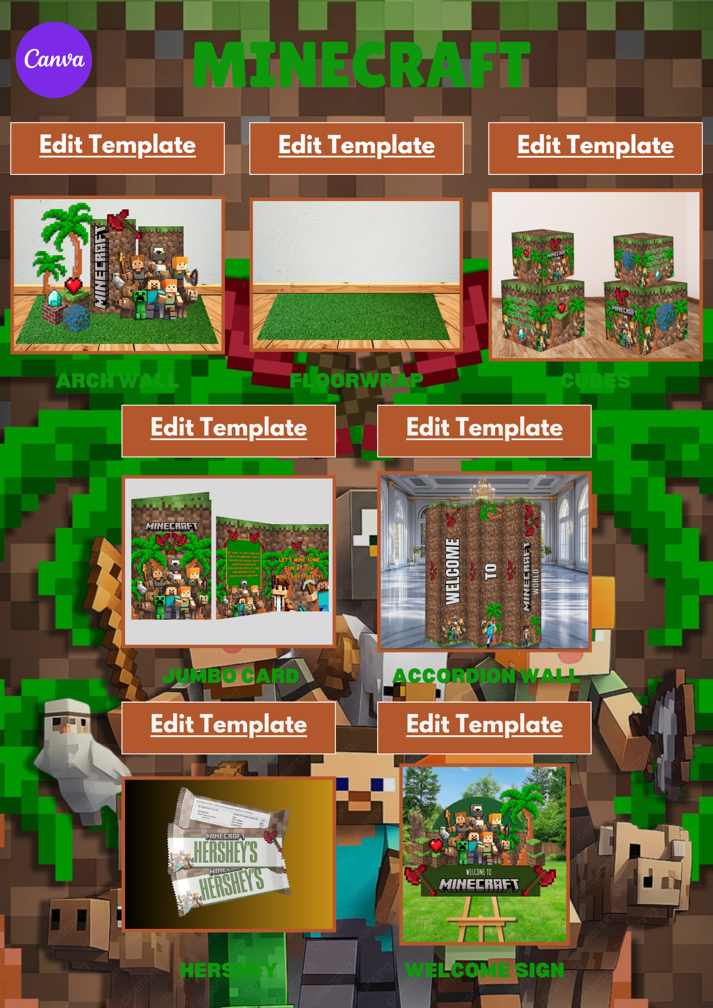 Party Birthday CANVA Bundle & Video Tutorial