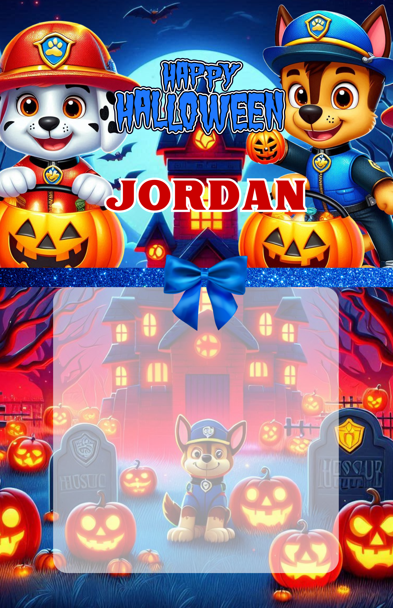 Halloween Kid Character Jumbo Cards (11)- 11x17
