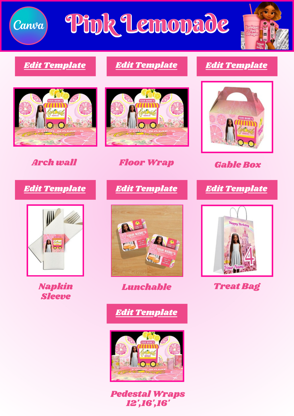 Kids Party Template Design Bundle (25)