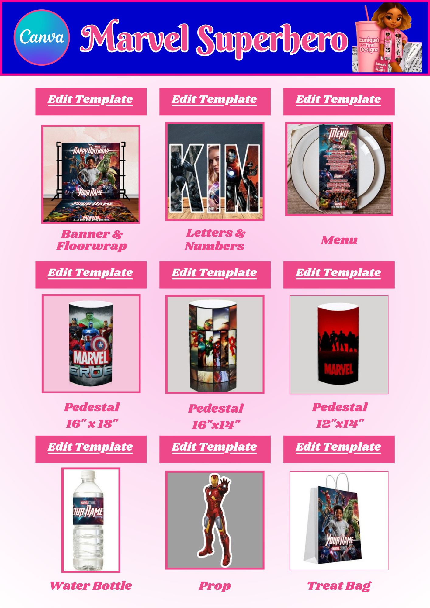 Kids Party Template Design Bundle (25)