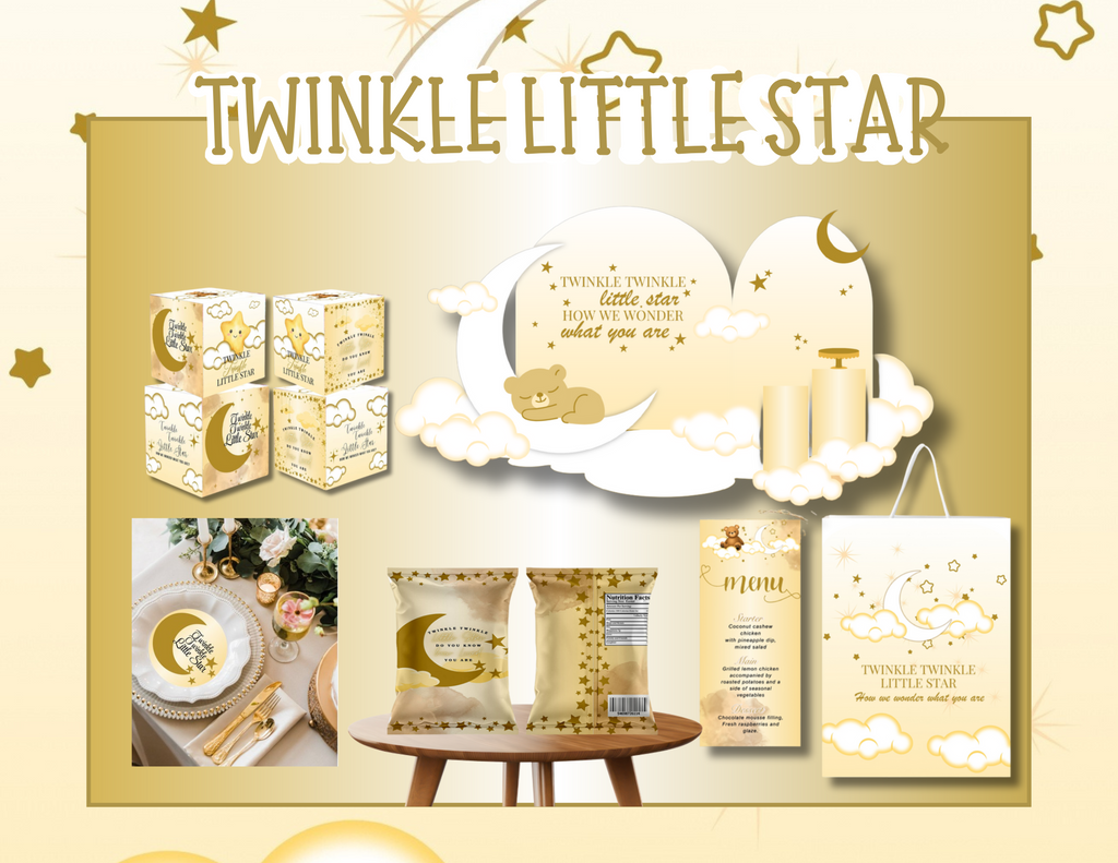 Luxury Baby Shower Bundle  - 15 Templates