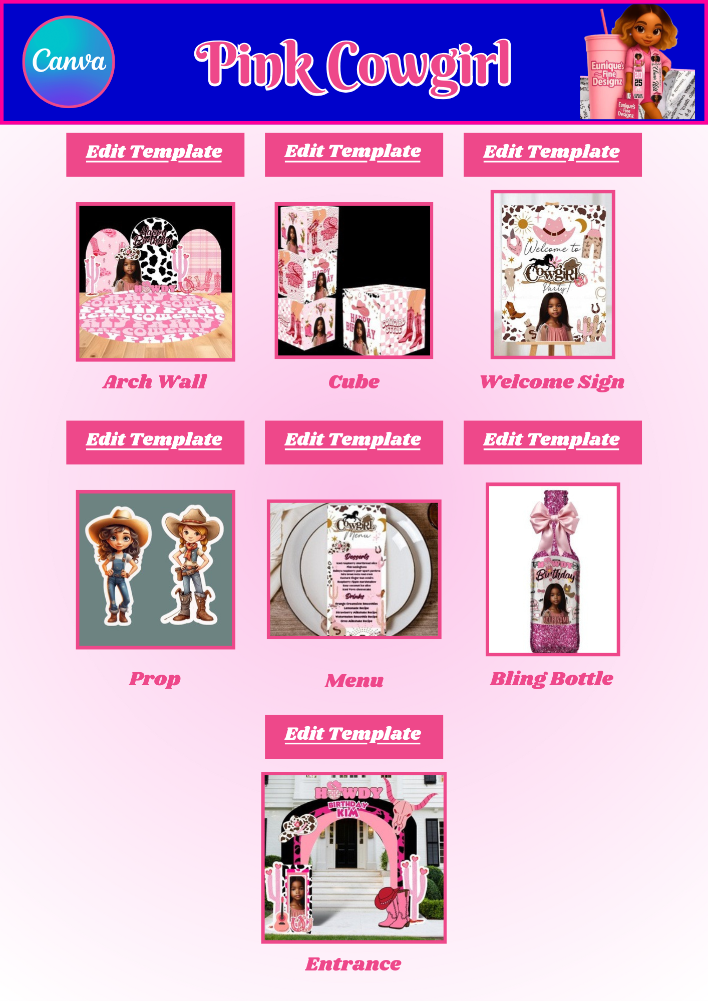 Kids Party Template Design Bundle (25)