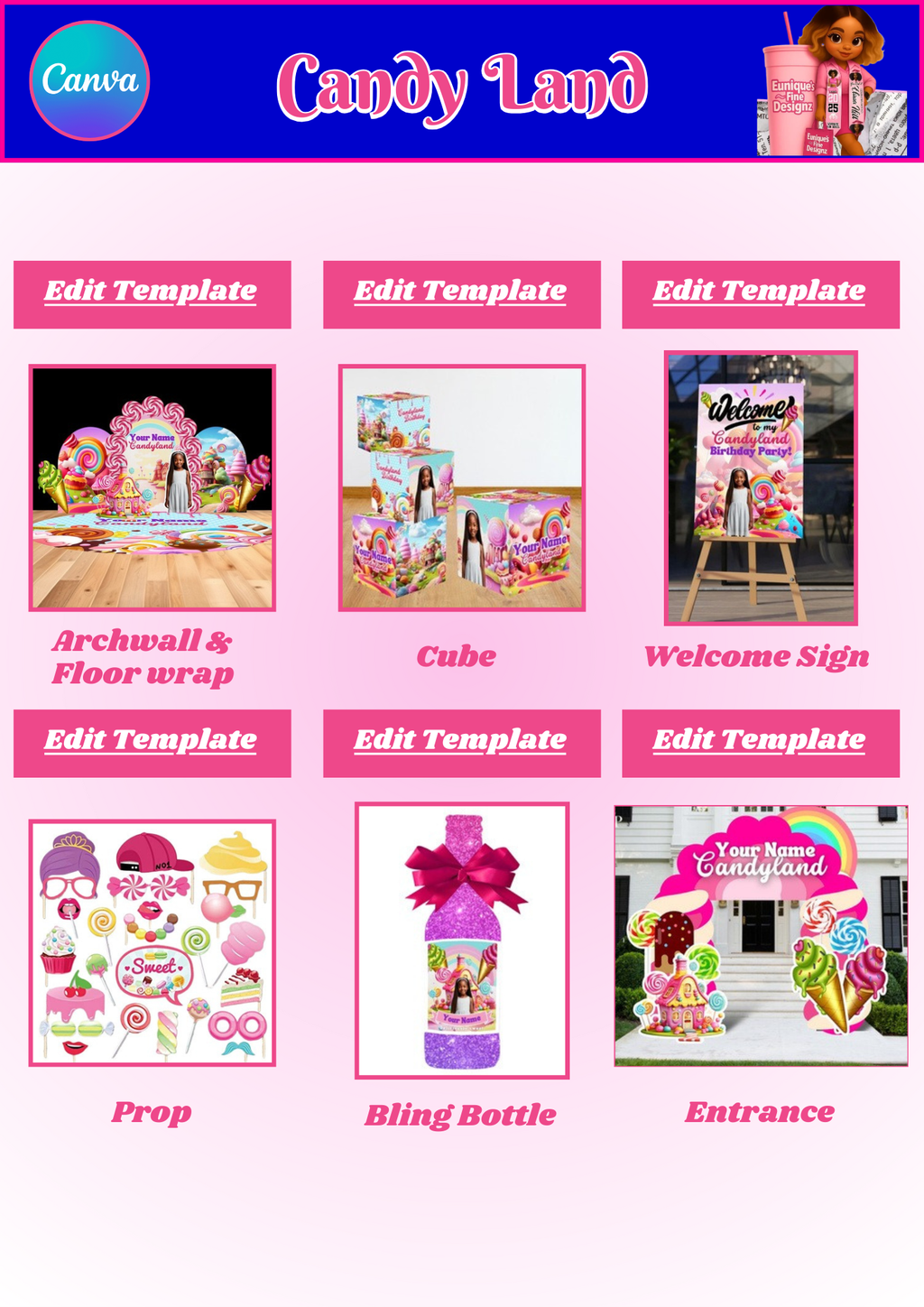 Kids Party Template Design Bundle (25)