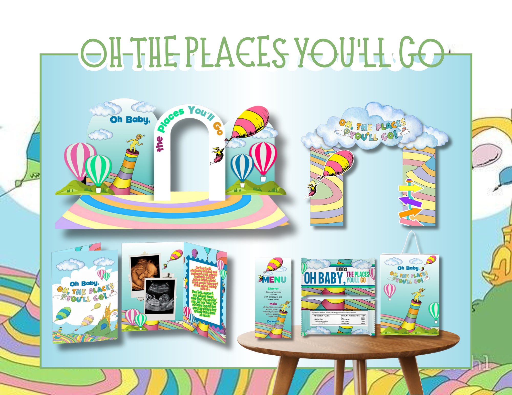 Luxury Baby Shower Bundle  - 15 Templates