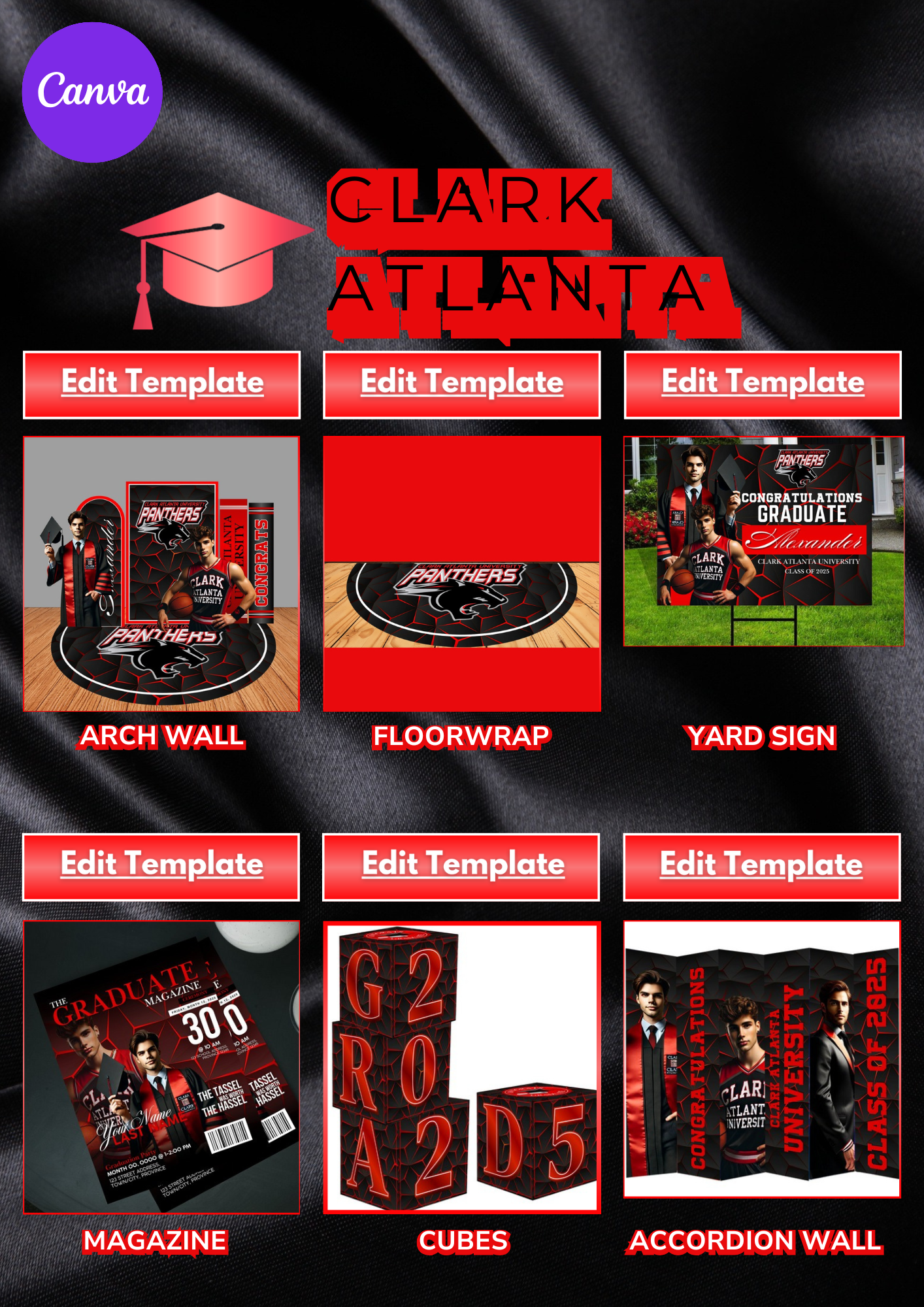 Lux Grad Party Design Collection - 17 Templates