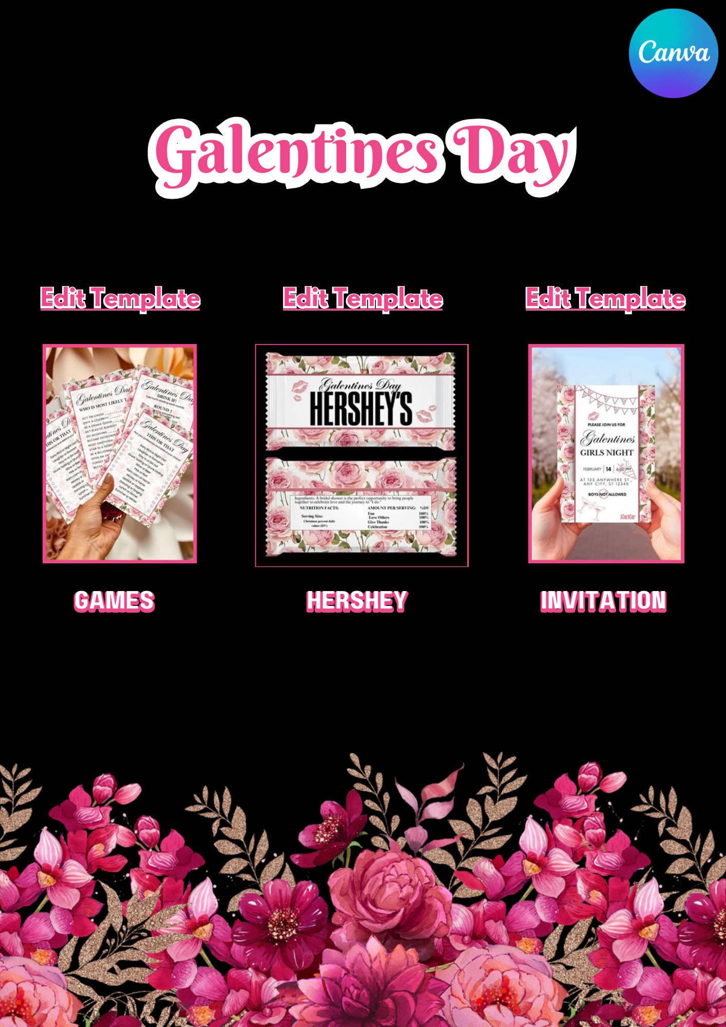 BRIDAL SHOWER PARTY TEMPLATE DESIGN BUNDLE