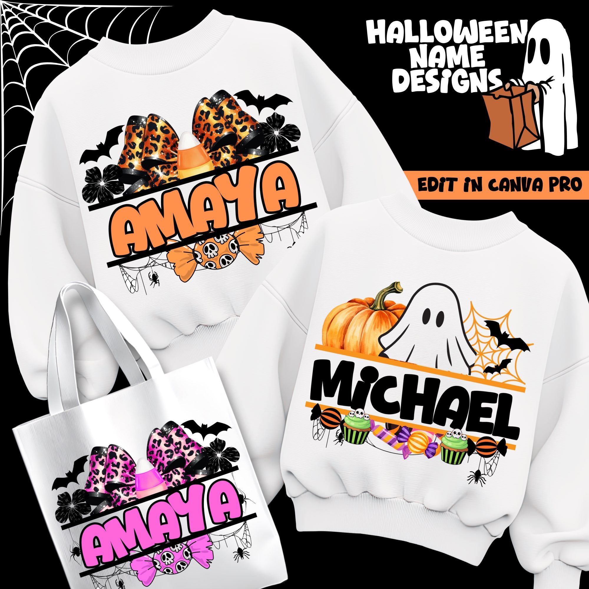 10 Editable Halloween Names Templates