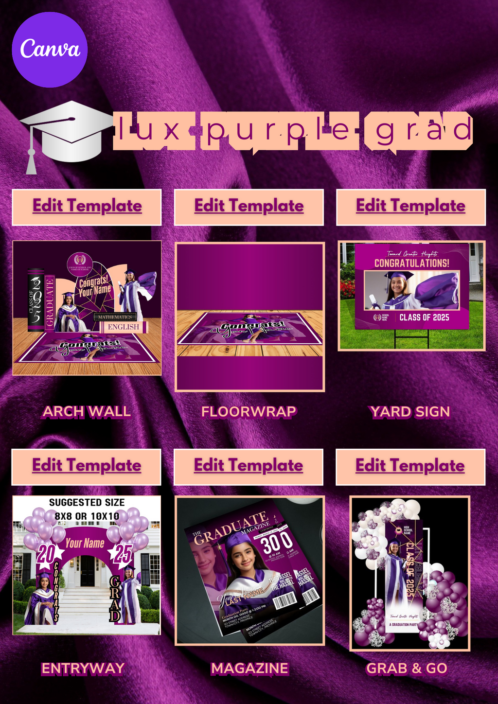 Lux Grad Party Design Collection - 17 Templates