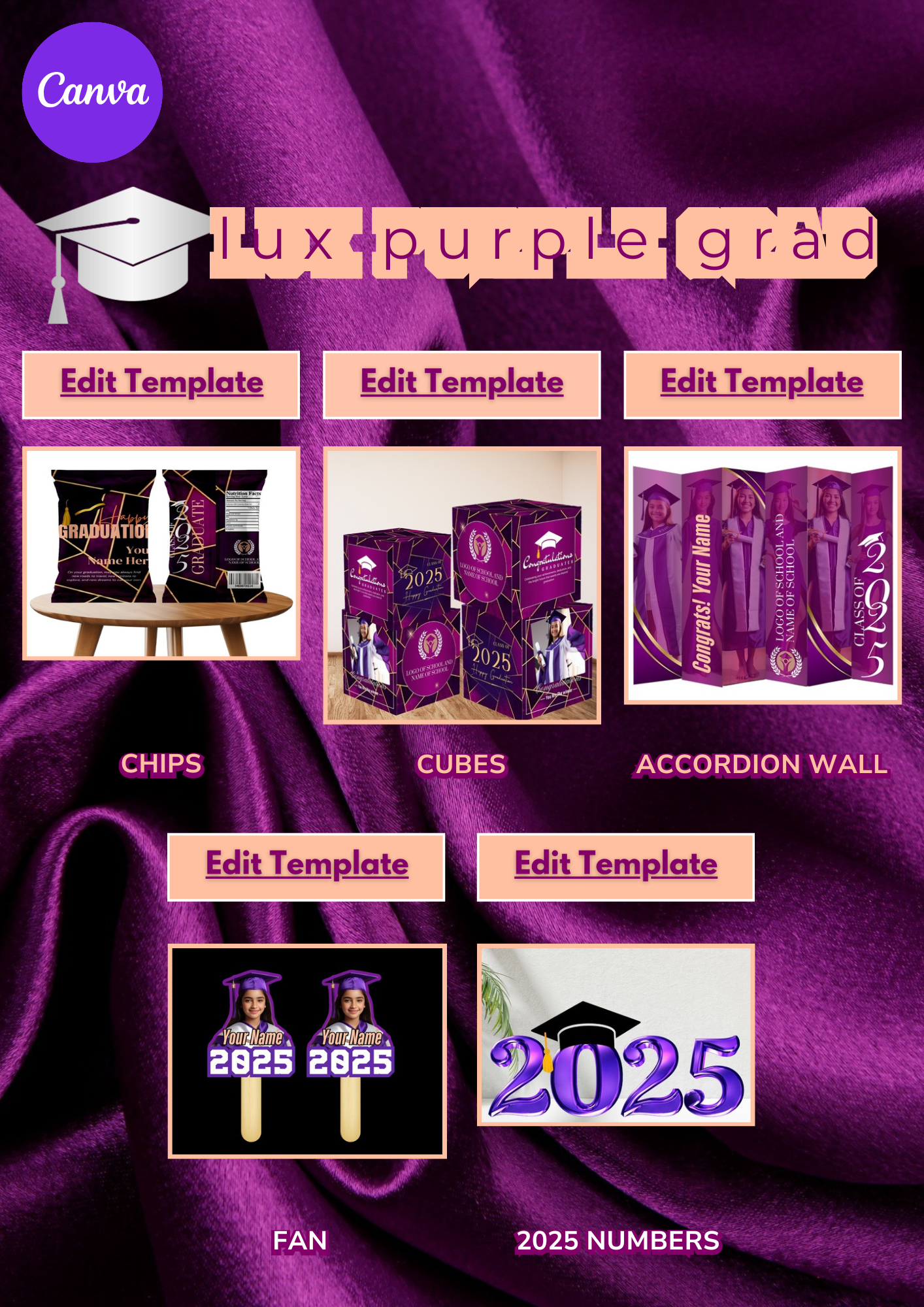 Lux Grad Party Design Collection - 17 Templates