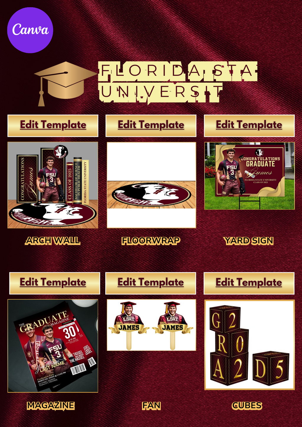 Lux Grad Party Design Collection - 17 Templates