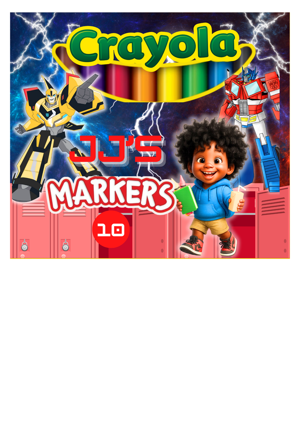 Tranformers School Supplies