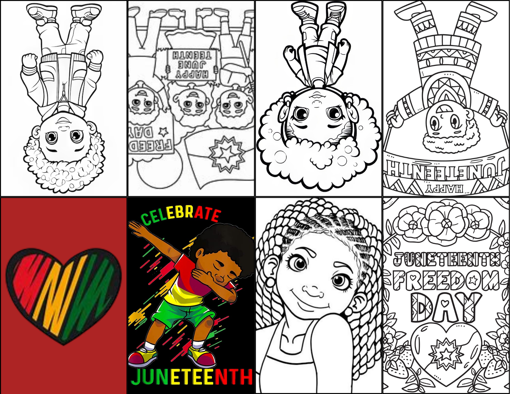 Juneteenth Mini Coloring Book