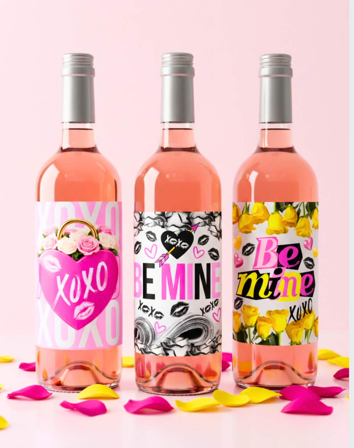Valentine Wine Labels