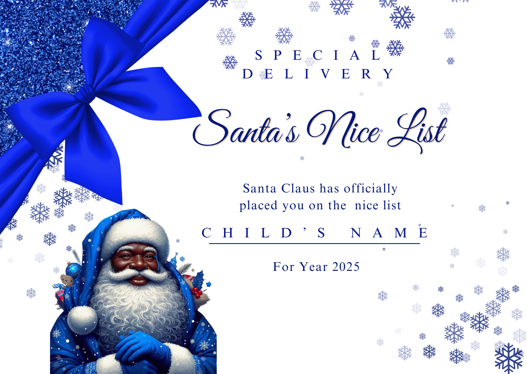 Santa Claus Certificate