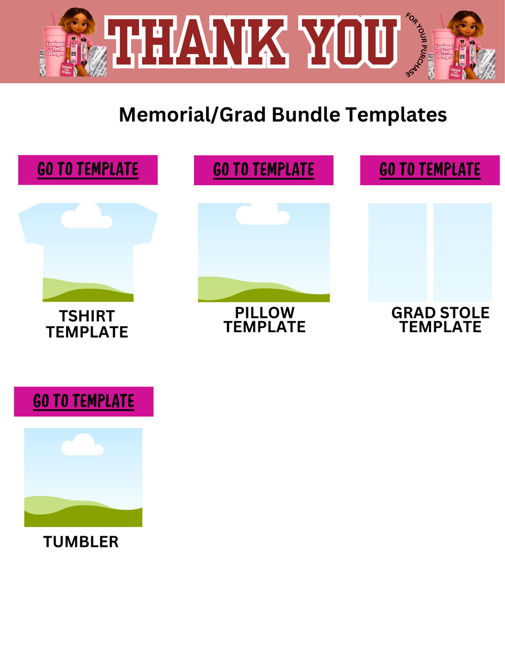 Memorial Bundle Template