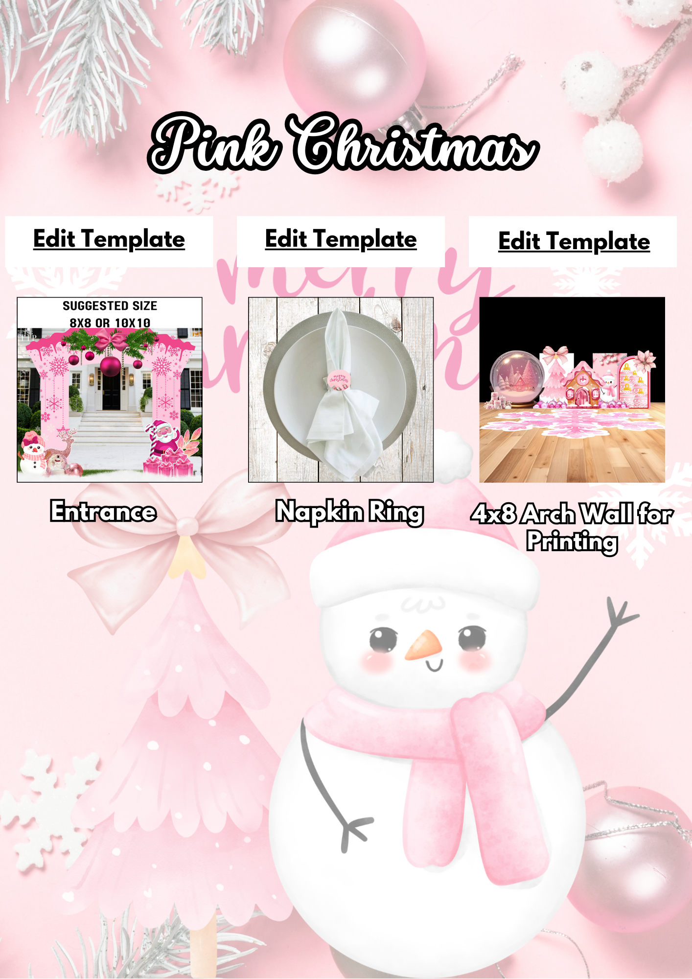 Pink Christmas Party Bundle