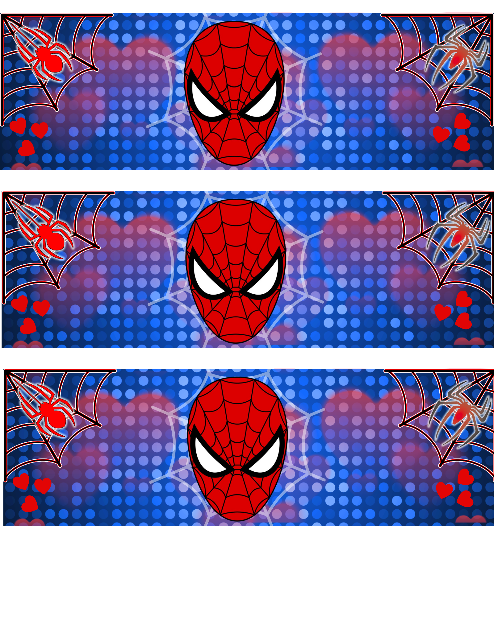 SPIDERMAN HEART FACE VENDING MACHINE TEMPLATE