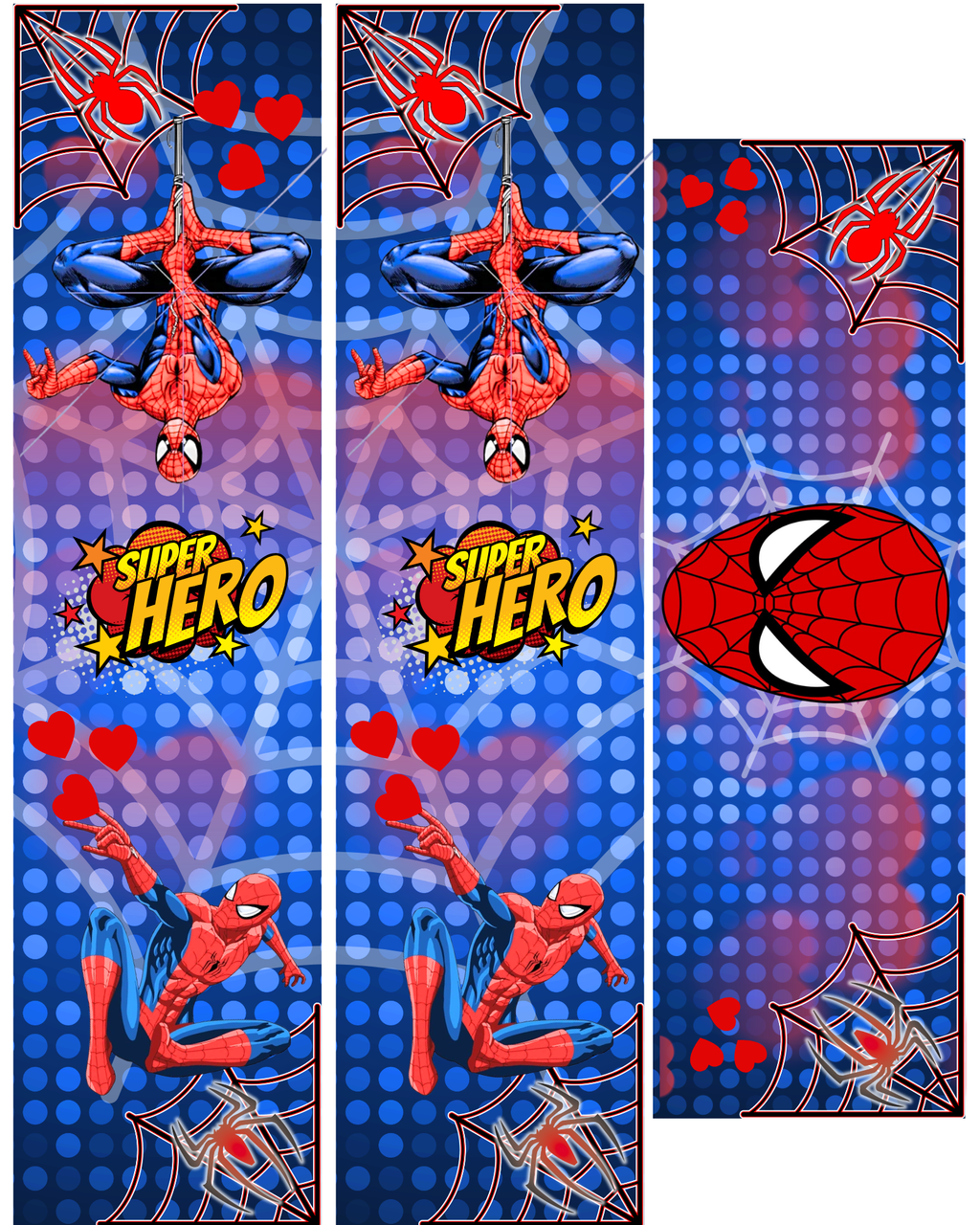 SPIDERMAN HEART FACE VENDING MACHINE TEMPLATE