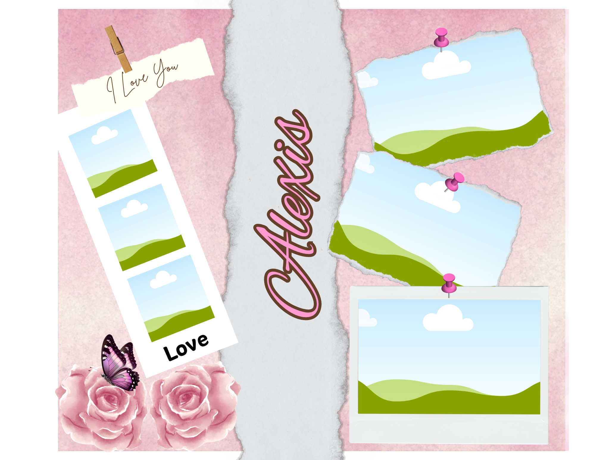 Valentine  Tumbler Template