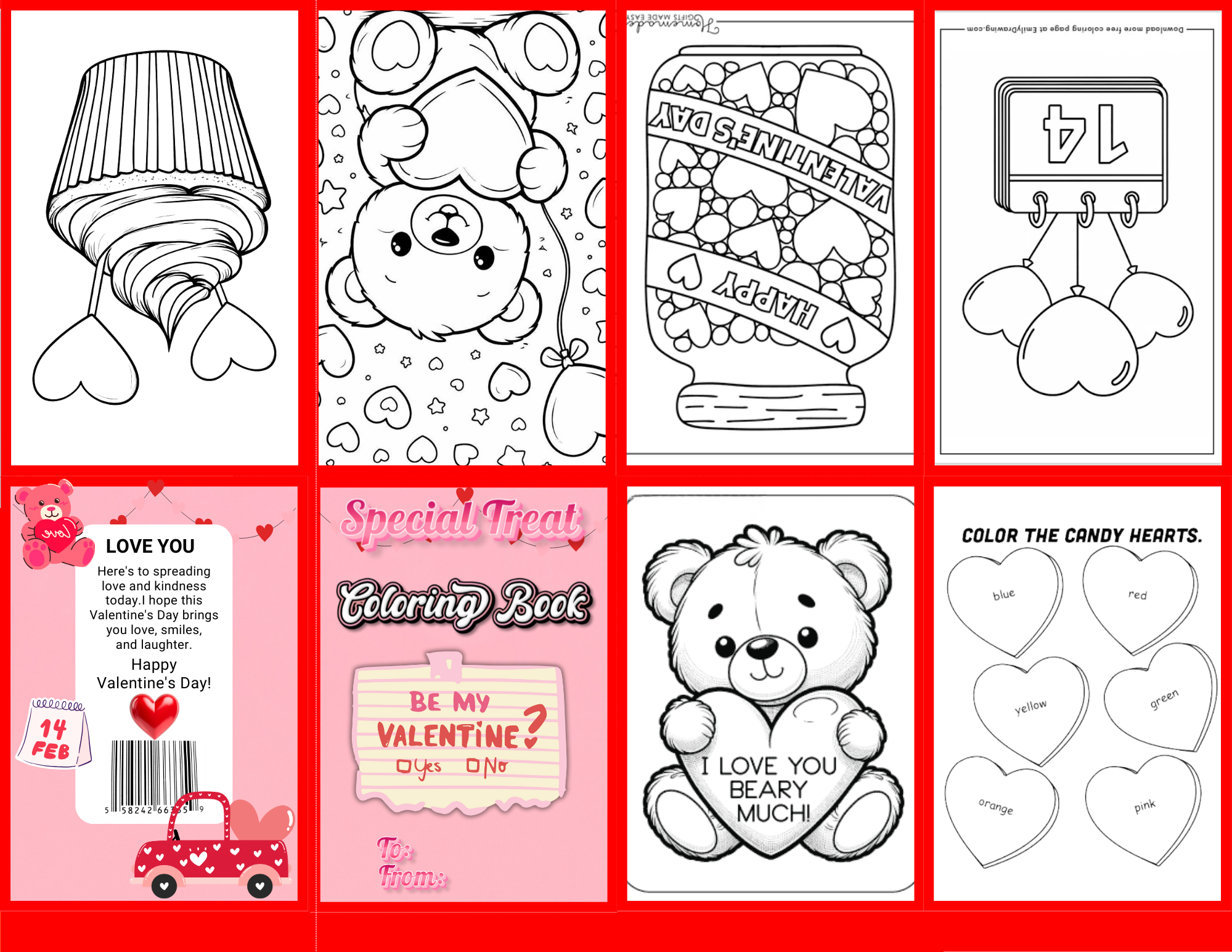 Valentine’s Day Activity Books