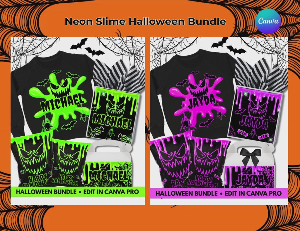 Neon Slime Halloween Bundle
